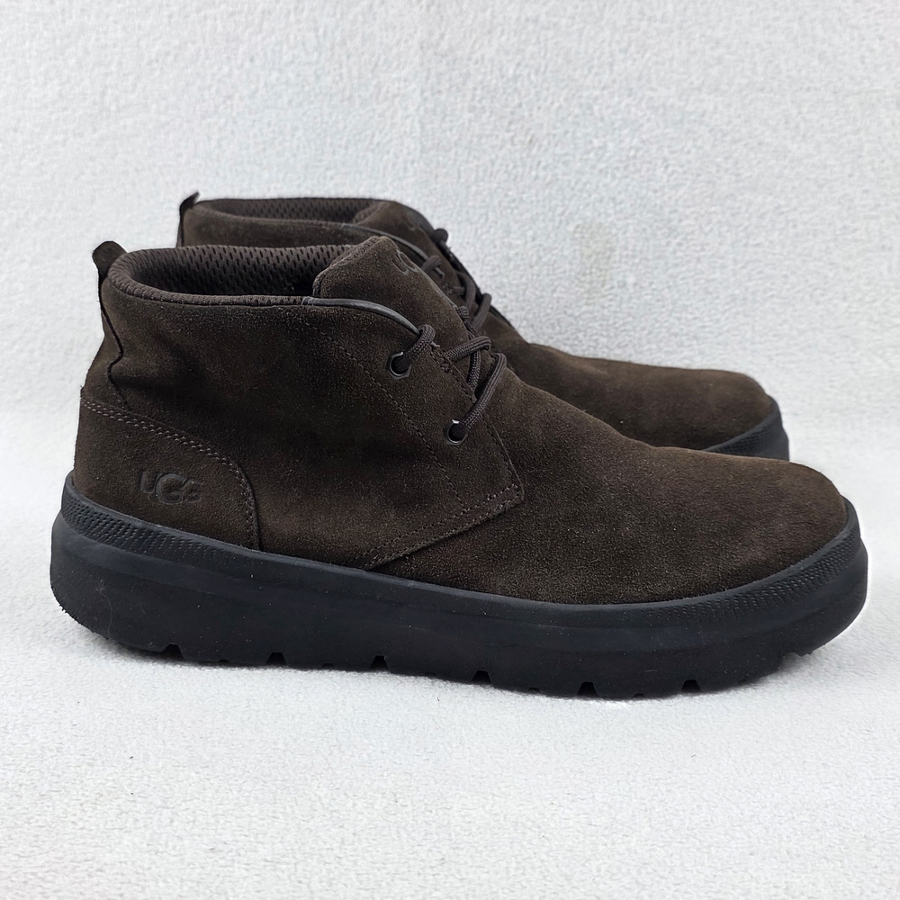 UGG Burleigh Chukka Ankle Boot Men's Size 10.5 Burnt Cedar Brown Suede 1151773